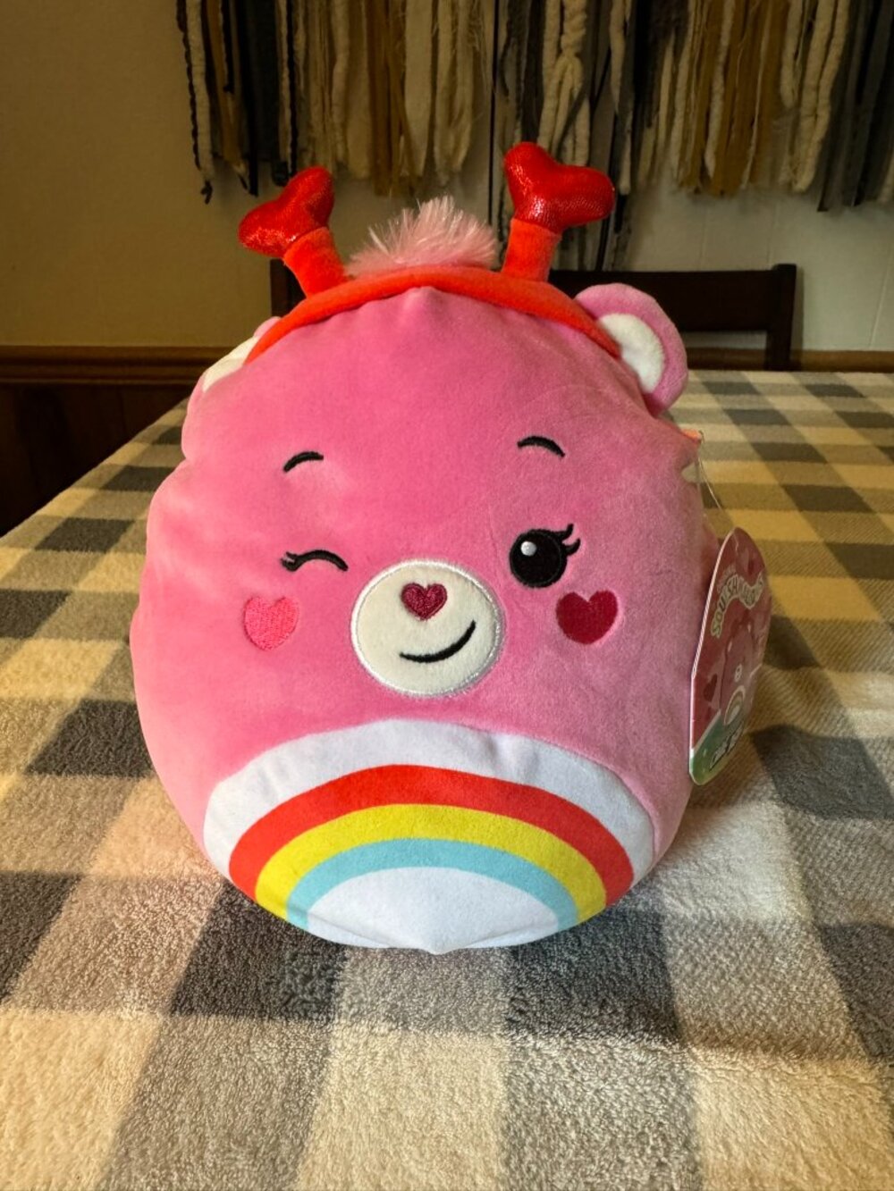 Squishmallow Care Bears Cheer Bear 8" Plush NWT